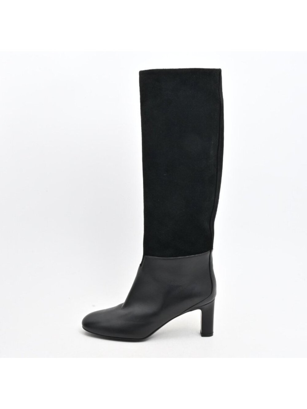 Hermes Long Boots Black Leather